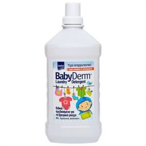 Intermed Babyderm Laundry Detergent Υγρό Απορρυπαντικό Σχεδιασμένο για τα Βρεφικά Ρούχα, 1,4L
