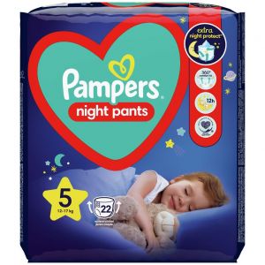 Πάνες Pampers Night Pants Νο5 (12-17kg), 22τεμ