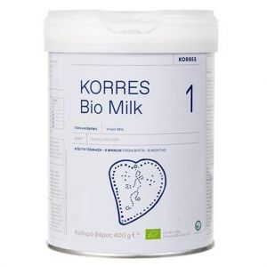 Korres Bio Milk 1 Βιολογικό Αγελαδινό Γάλα για Βρέφη 1 (0-6 μηνών), 400gr
