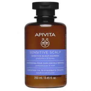 Apivita Sensitive Scalp Shampoo Σαμπουάν για το Ευαίσθητο Τριχωτό με Πρεβιοτικά & Μέλι, 250ml