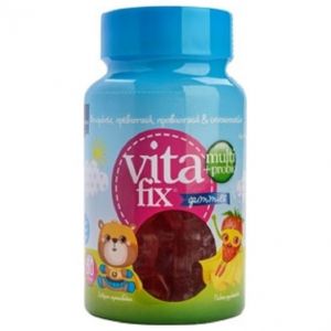 Intermed Multi & Probio VitaFix Gummies "Bear" Strawberry Παιδικές Πολυβιταμίνες σε Ζελεδάκια με Γεύση Φράουλα, 60τεμ