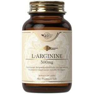 Sky Premium Life L-Arginine 500mg Συμπλήρωμα Διατροφής Αργινίνης, 60tabs