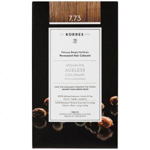 Korres Argan Oil Ageless Colorant 7.73 Χρυσή Μόκα Μόνιμη Βαφή Μαλλιών, 50ml