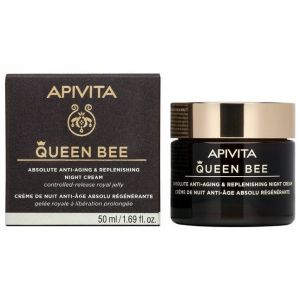 Apivita Queen Bee Night Cream Κρέμα Νύχτας Απόλυτης Αντιγήρανσης & Εντατικής Θρέψης, 50ml