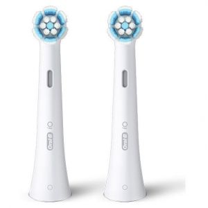 Oral-B iO Gentle Care White Ανταλλακτικές Κεφαλές Ηλεκτρικής Οδοντόβουρτσας για Ευαίσθητα Δόντια & Ούλα Λευκό Χρώμα, 2τεμ