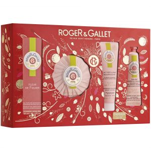 Roger & Gallet Xmas Set Fleur De Figuier Eau Parfumee 30ml, Αρωματικό Σαπούνι 100gr, Body Lotion 50ml & Κρέμα Χεριών 30ml