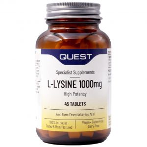 Quest L-Lysine 1000mg Υψηλής Περιεκτικότητας Λυσίνη, 45tabs