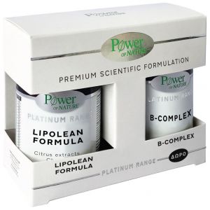 Power of Nature Premium Platinum Lipolean Formula, 60caps & Δώρο B-Complex, 20tabs