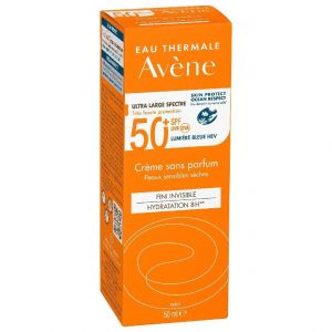 Avene Eau Thermale Cream Sans Parfum SPF50+ Αντιηλιακή Κρέμα Προσώπου Χωρίς Άρωμα για Ξήρο Ευαίσθητο Δέρμα 50ml