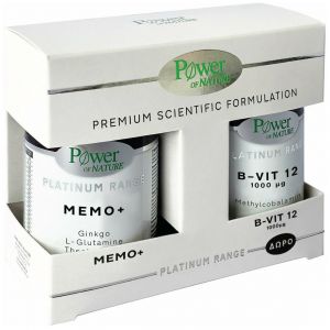 Power Health Premium scientific Formulation Platinum Range Memo+, 30caps & ΔΩΡΟ Platinum Range B-Vit 12 1000μg, 20tabs