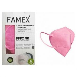 Famex Mask Ροζ Ανοιχτό FFP2 NR, 10τμχ