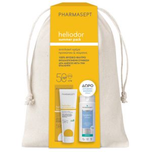 Pharmasept Heliodor Face and Body Sun Cream SPF50, 150ml & Hygienic Shower, 250ml & ΔΩΡΟ Backpack