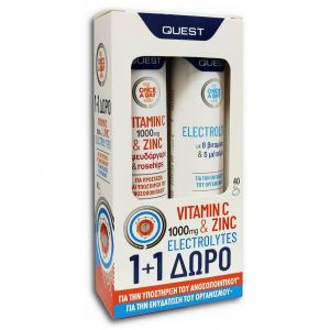 Quest Promo Pack Vitamin C With Zinc & Electrolytes, 1σετ