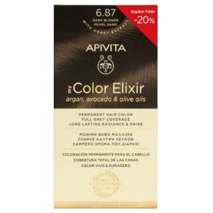 Αpivita My Color Elixir Promo Μόνιμη Βαφή Μαλλιών No 6.87 Ξανθό Σκούρο Περλέ Μπεζ -20%, 1τμχ