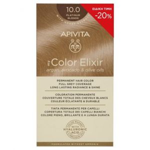 Apivita My Color Elixir Promo Μόνιμη Βαφή Μαλλιών No 10.0 Κατάξανθο -20%, 1τμχ