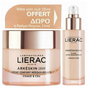 Lierac Arkeskin Rebalancing Comfort Day Cream 50ml & Δώρο Night Nutri-Redensifying Fluid, 25ml