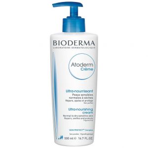 Bioderma Atoderm Creme Ultra-Nourishing Cream Normal To Dry Sensitive Skin, 500ml