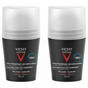 Vichy Homme Promo Anti-irritation Anti Perspirant 48h Roll-On, 2x50ml