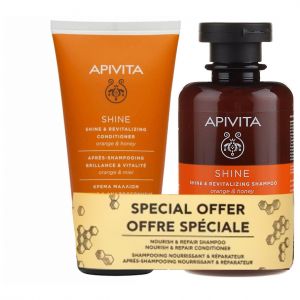 Apivita Shine and Revitalizing Shampoo, 250ml & Δώρο Shine and Revitalizing Conditioner, 150ml