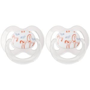 Korres Orthodontic Silicone Soothers 0-6m, 2τμχ