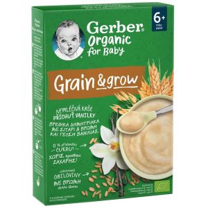 Nestle Grain & Grow Δημητριακά με Γεύση Βανίλια Χωρίς Ζάχαρη για 6+ μηνών, 200gr