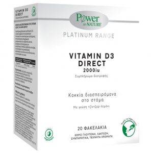 Power Of Nature Platinum Range Vitamin D3 Direct 2000iu, 20sachets