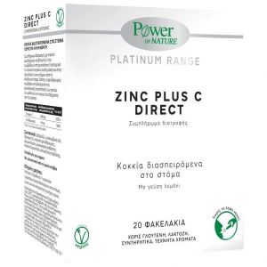 Power Of Nature Platinum Range Zinc Plus C Direct Lemon, 20sachets