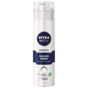 Nivea Men Sensitive Active Comfort System Αφρός Ξυρίσματος για Ευαίσθητες Επιδερμίδες, 250ml