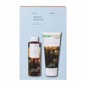 Korres Πακέτο Προσφοράς Santorini Body Ritual Renewing Body Cleanser, 250ml & Body Smoothing Milk, 200ml