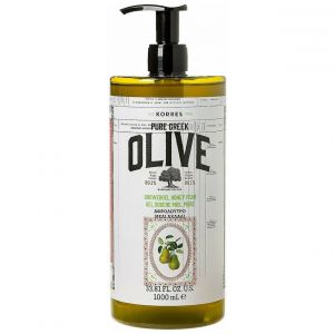 Korres Pure Greek Olive Αφρόλουτρο σε Gel Μελι & Αχλάδι, 1000ml