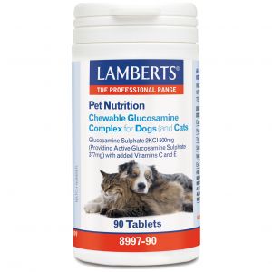 Lamberts Pet Nutrition Chewable Glucosamine Complex for Cats & Dogs, 90tabs