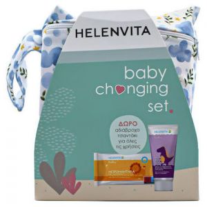 Helenvita Baby Nappy Rash Cream Flowers, 150ml & Baby Μωρομάντηλα, 64τμχ
