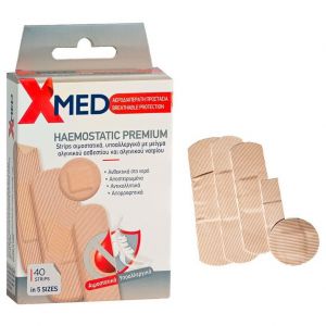 Medisei X-Med Haemostatic Premium 40τμχ - Aιμοστατικά Eπιθέματα Σε 5 Μεγέθη