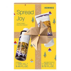 Korres Πακέτο Προσφοράς Spread Joy Thyme Honey Body Care Collection Showergel, 250ml & Body Smoothing Milk, 200ml