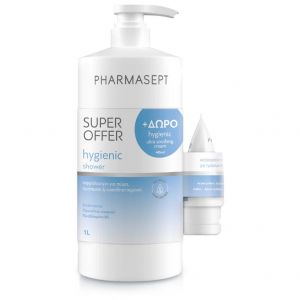 Pharmasept Promo Hygienic Shower, 1lt & Δώρo Hygienic Ultra Soothing Cream, 40ml