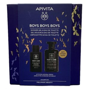 Apivita Promo Boys Boys Boys Eau de Toilette with Cedar & Cardamom, 100ml & Δώρο Shampoo, Shower Gel with Cardamom & Propolis, 250ml