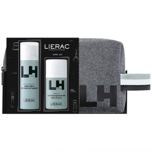 Lierac Promo Homme Global Anti-Aging Fluid, 50ml & Deodorant, 50ml & Pouch