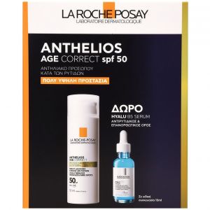 La Roche-Posay Promo Anthelios Age Correct Spf50 Photocorrection Daily, 50ml & Hyalu B5 Serum, 10ml