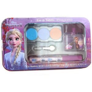 Air Val Disney’s Frozen II Metallic Case Σετ EDT, 10ml Σκιές Ματιών, 3x1.2gr & Lip Gloss, 2.5ml