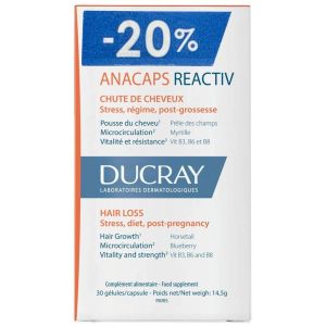 Ducray Anacaps Reactiv Hair Loss, 30caps