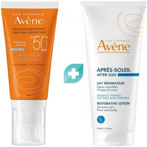 Avene Promo Solaire Anti-Age Dry Touch Spf50+, 50ml & Δώρο After Sun Restorative Lotion Travel Size, 50ml