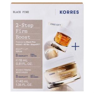 Korres Promo Black Pine Bounce Firming Moisturizer, 40ml & Δώρο Sculp - Lift Face Serum, 15ml