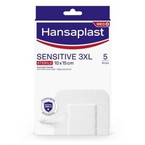 Hansaplast Sensitive 3XL Sterile 10x15cm, 5τμχ