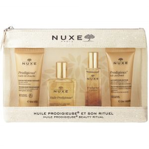 Nuxe Promo Prodigieux Travel Kit Scented Shower Oil, 30ml & Huile Prodigieuse, 10ml & Prodigieux Le Parfum, 15ml & Scented Body Lotion, 30ml & Νεσεσέρ