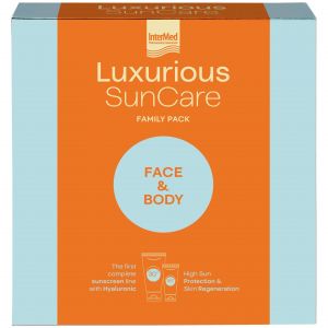 Luxurious Promo Sun Care Sun Protection Body Cream Spf30, 200ml & High Protection Face Cream Spf50, 75ml