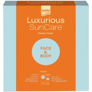 Luxurious Promo Sun Care Sun Protection Body Cream Spf30, 200ml & High Protection Face Cream Spf50, 75ml