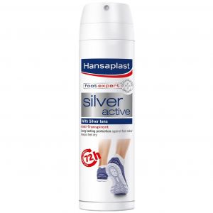 Hansaplast Silver Active Ανθιδρωτικό Spray Ποδιών με Ιόντα Αργύρου με 72 Ώρες Δράση, 150ml