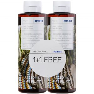 Korres Promo Forest Cedar Renewing Shower Gel with Sage Extract, 2x250ml (1+1 Δώρο)