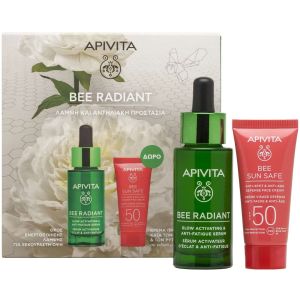 Apivita Promo Bee Radiant Glow Activating & Anti-Fatigue Serum, 30ml & Δώρο Bee Sun Safe Anti-Spot & Anti-Age Defence Face Cream Spf50, 15ml