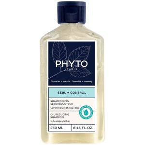 Phyto Sebum Control, Oil-Reducing Shampoo For Oily Scalp & Hair, 250ml